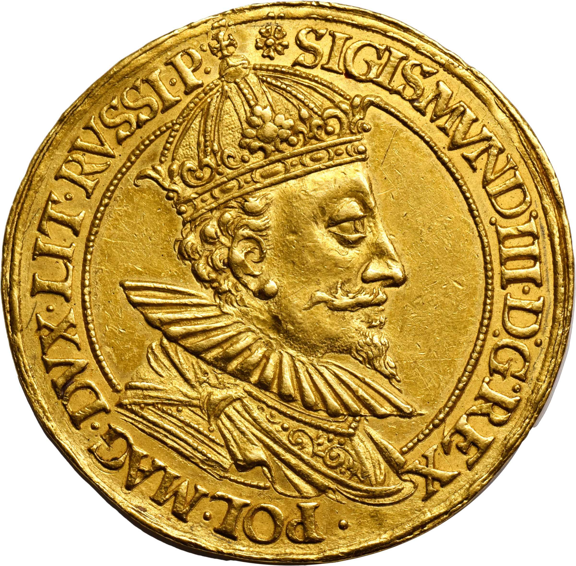 7 dukatów, Gdańsk, Zygmunt III Waza - 1592 rok, źródło: NYINC Auction
