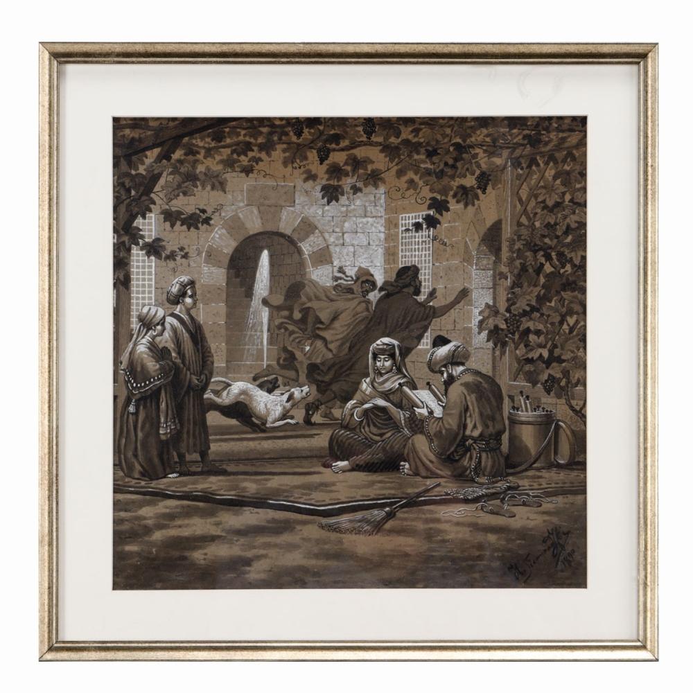 Henryk Siemiradzki (1843-1902) „Scena orientalna”, źródło: Renascimento