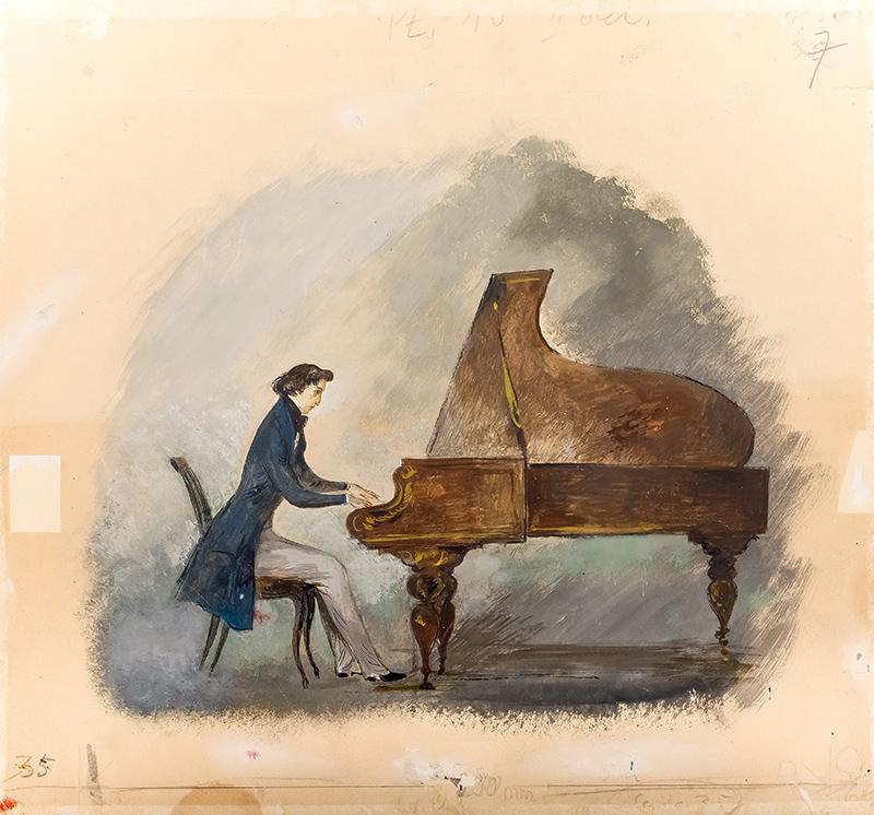 Jan Marcin Szancer (1902-1973), "Chopin", ok. 1955 roku, źródło: Sopocki Dom Aukcyjny