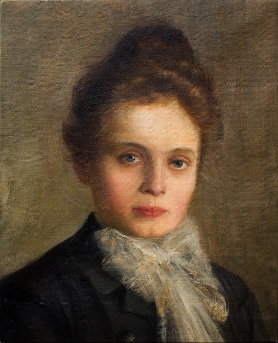 Soter Jaxa-Małachowski (1867-1952) "Portret żony", źródło: kolekcja prywatna