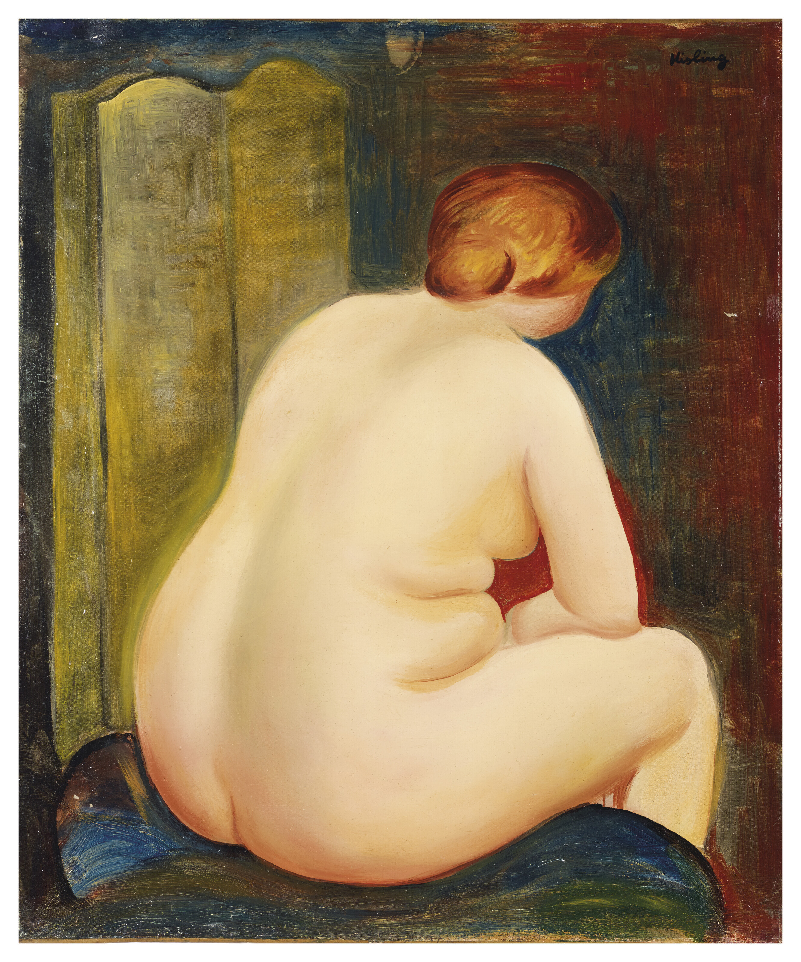 Mojżesz Kisling (1891-1953) „Akt siedzący",  źródło: Christie's