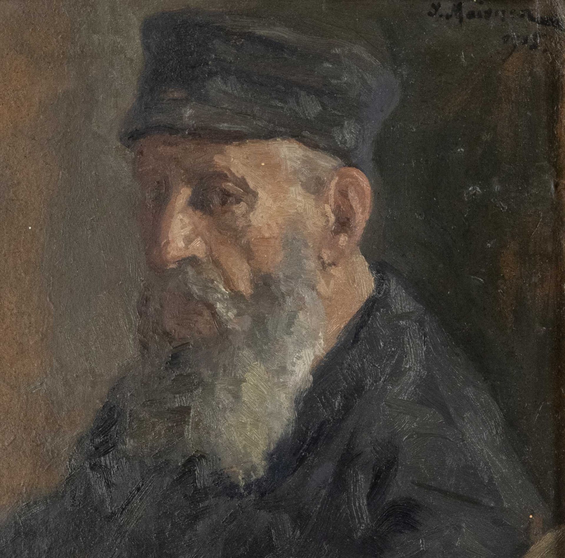 Salomon Maisner (1886-1942) „Portret starego Żyda", źródło: Historia Auktionshaus