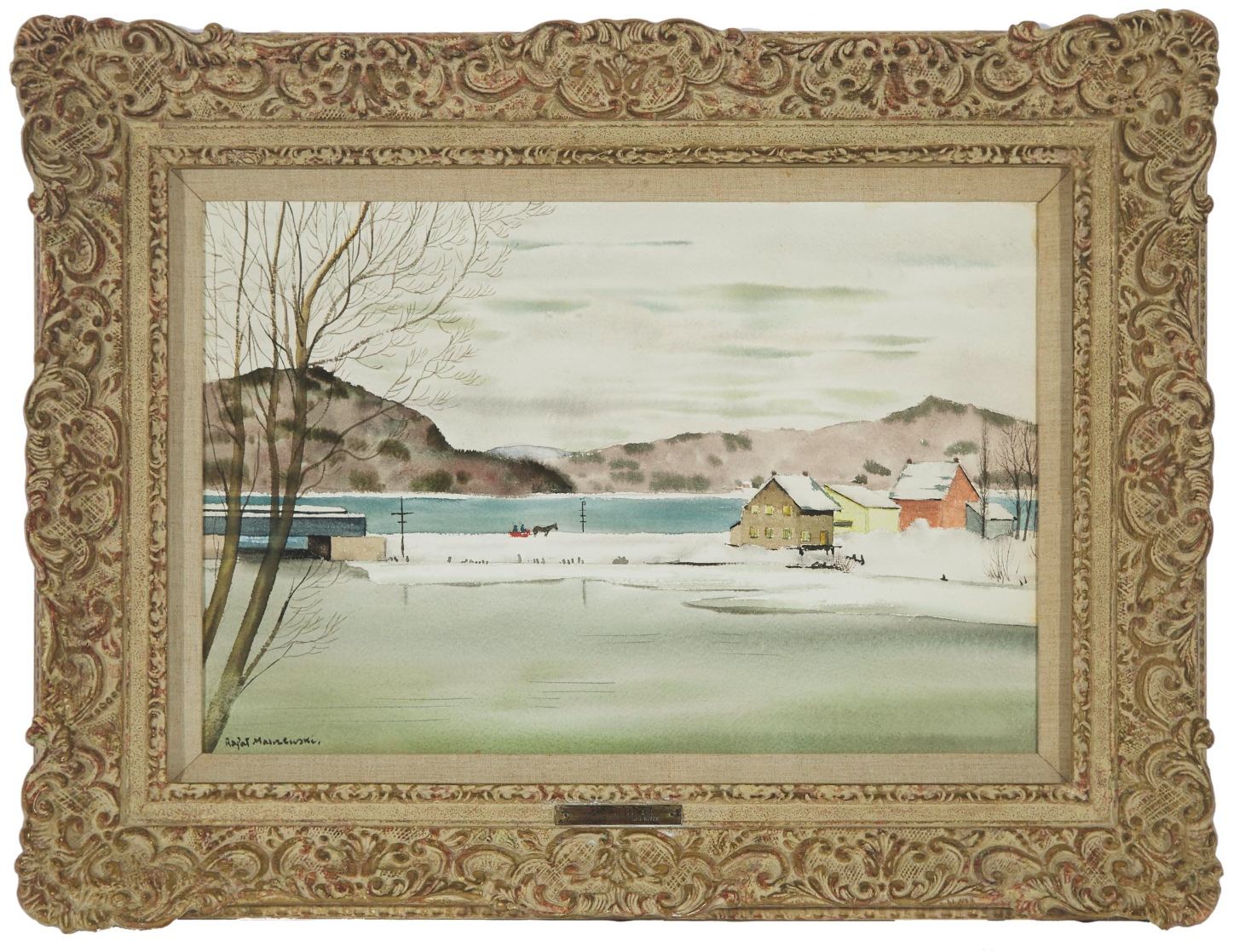 Rafał Malczewski (1892-1965) „Nad rzeką Gatineau w Kanadzie",  źródło: Waddingtons