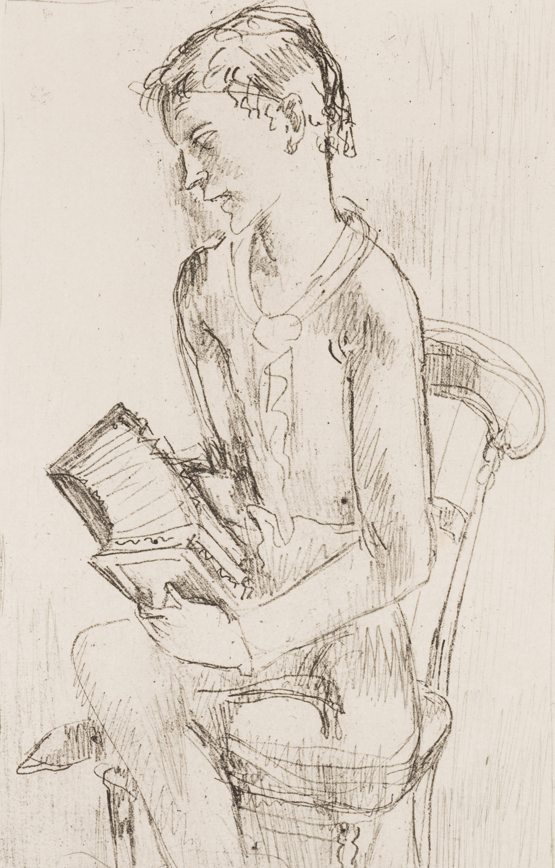 Eugeniusz Zak (1884-1926) "Muzykant", źródło: Salon Dzieł Sztuki Connaisseur 