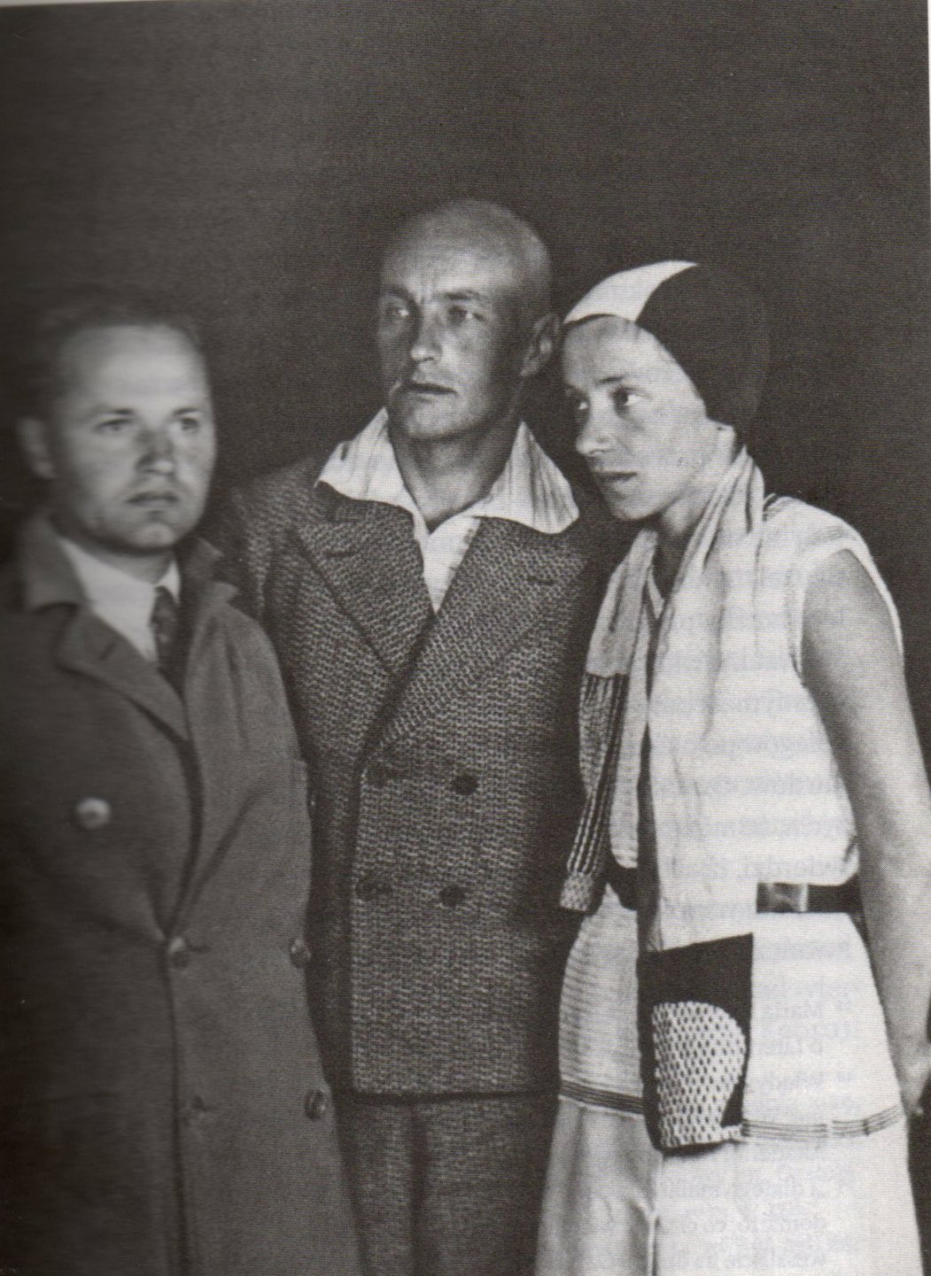Przyboś, Strzemiński i Kobro, około 1930 roku, źródło fotografii: Muzeum Sztuki w Łodzi