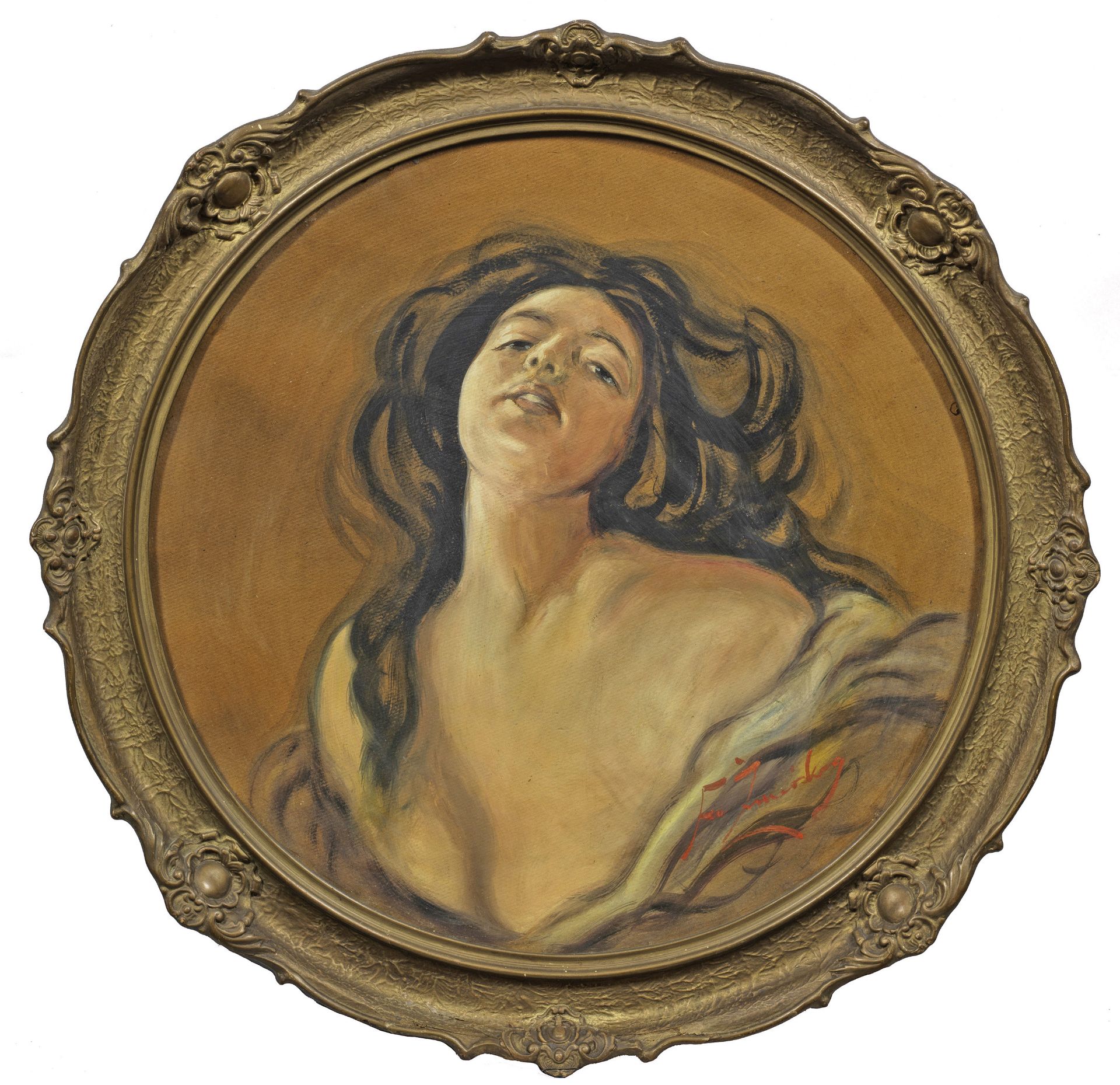 Franciszek Żmurko (1859-1910) “Portret kobiety”, źródło: Kunstauktionshaus Schloss Ahlden