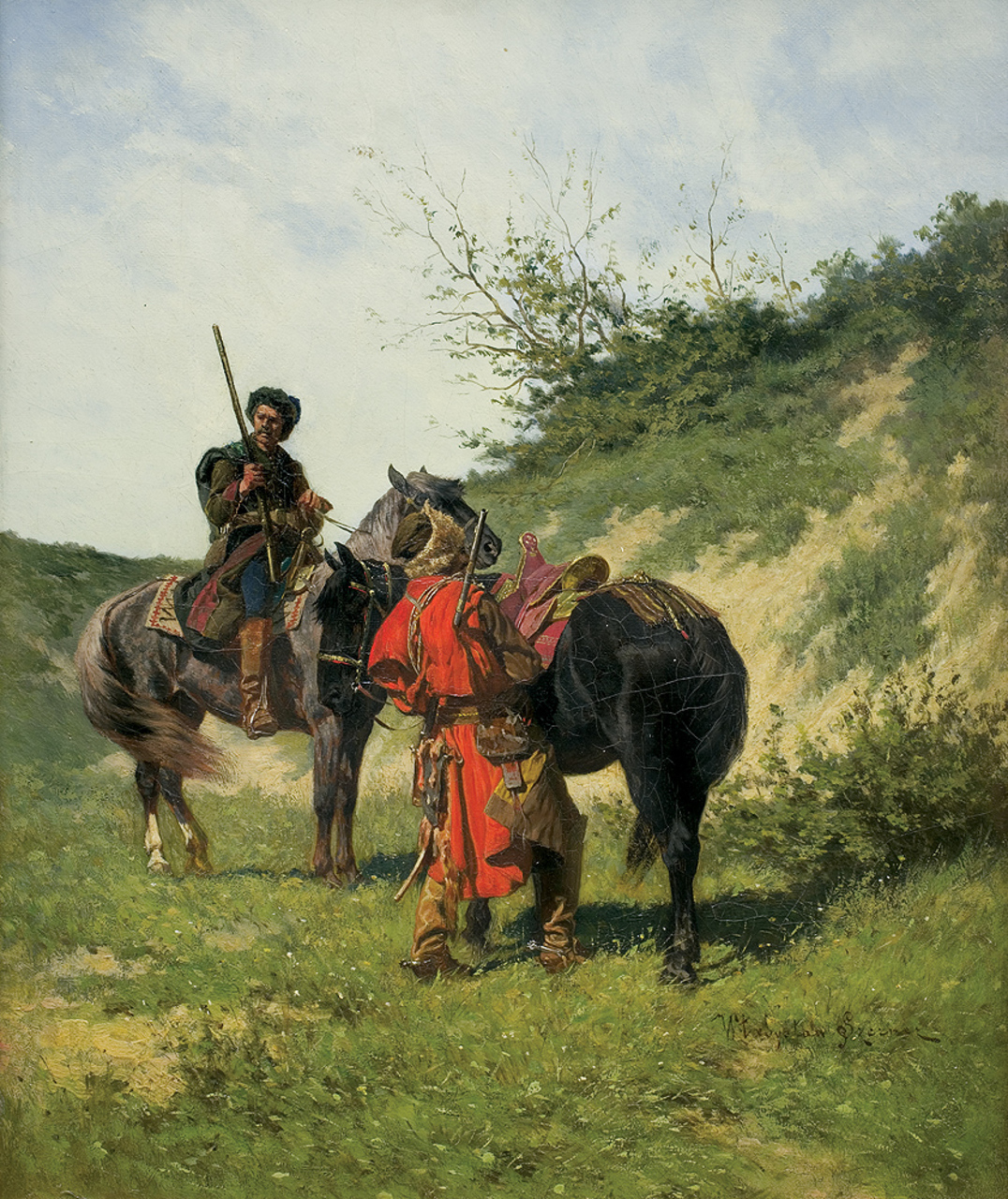 Władysław Szerner (1836-1915), "Lisowczycy w podróży", ok. 1884 roku, źródło: Agra Art