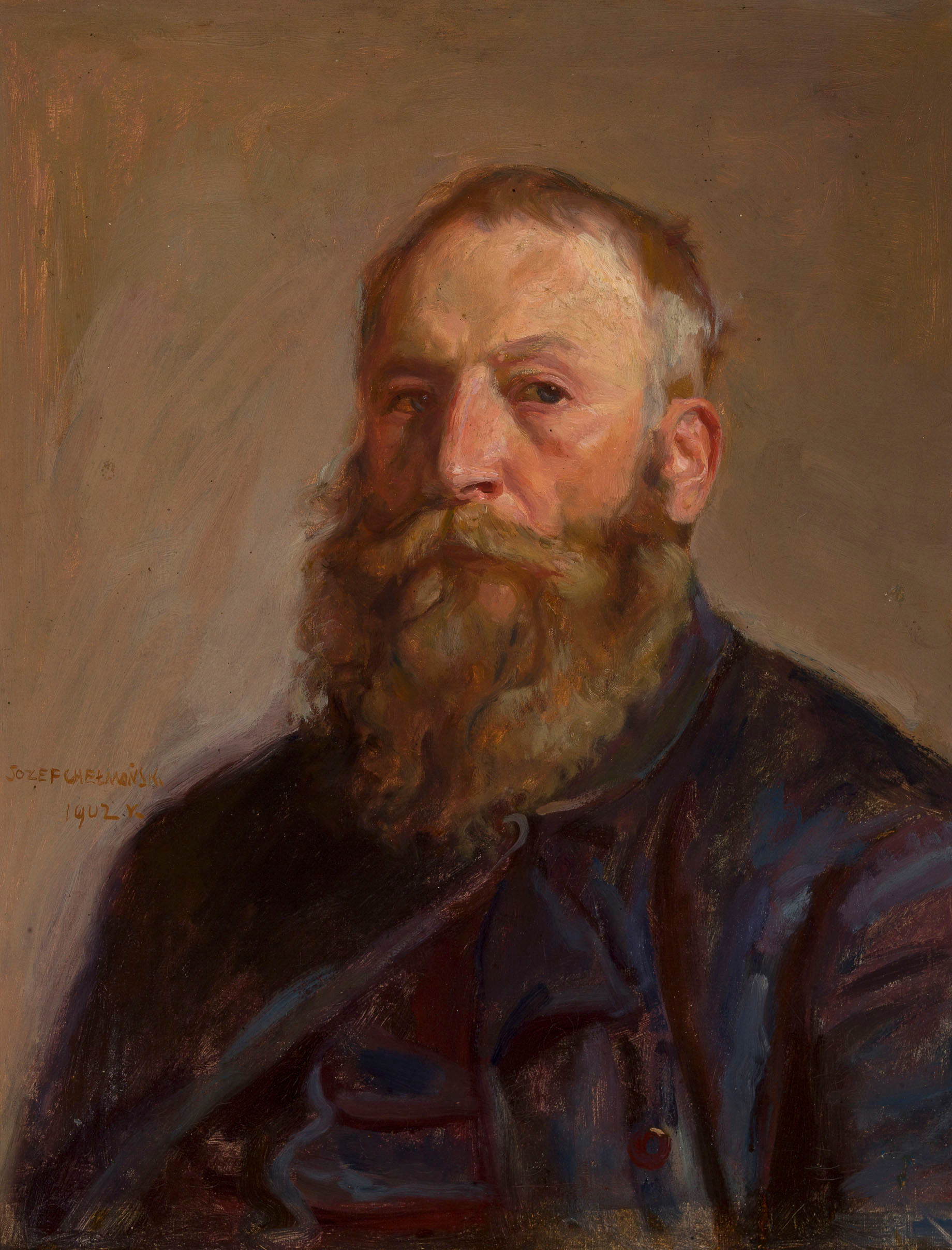 Józef Chełmoński (1849-1914) "Autoportret", 1902 rok, źródło: Muzeum Narodowe w Warszawie