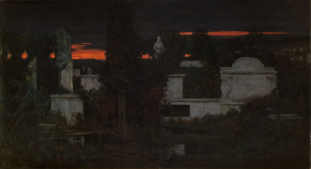 Adam Chmielowski (1845-1916), "Cmentarz włoski", 1880 rok, olej na płótnie, źródło: Muzeum Narodowe w Krakowie