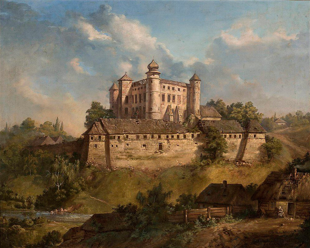 Jędrzej Bronisław Grabowski (1833-1886), "Zamek w Wiśniczu", 1857 rok, źródło: Muzeum Narodowe w Warszawie