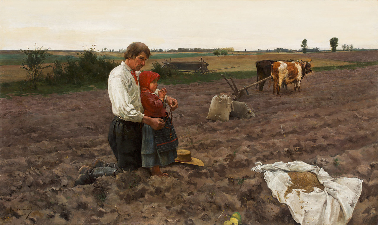 Marian Zarembski (1860-1918), "Przed siewem", 1888 rok, źródło: Polswiss Art