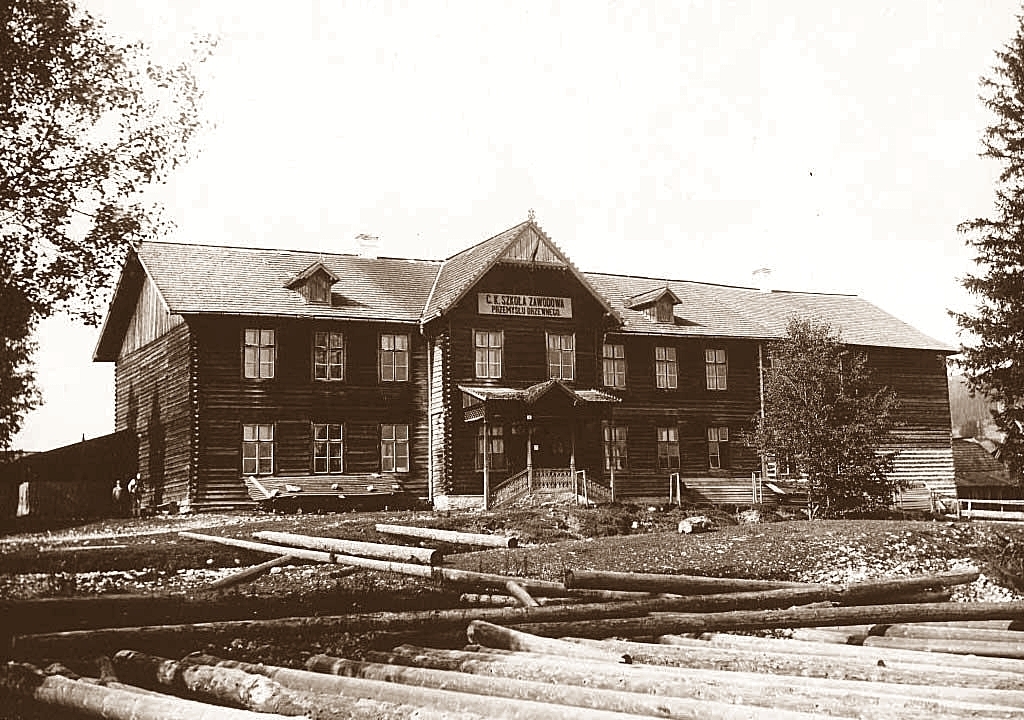 Szkoła Przemysłu Drzewnego, około 1900 roku, archiwum Muzeum Tatrzańskiego