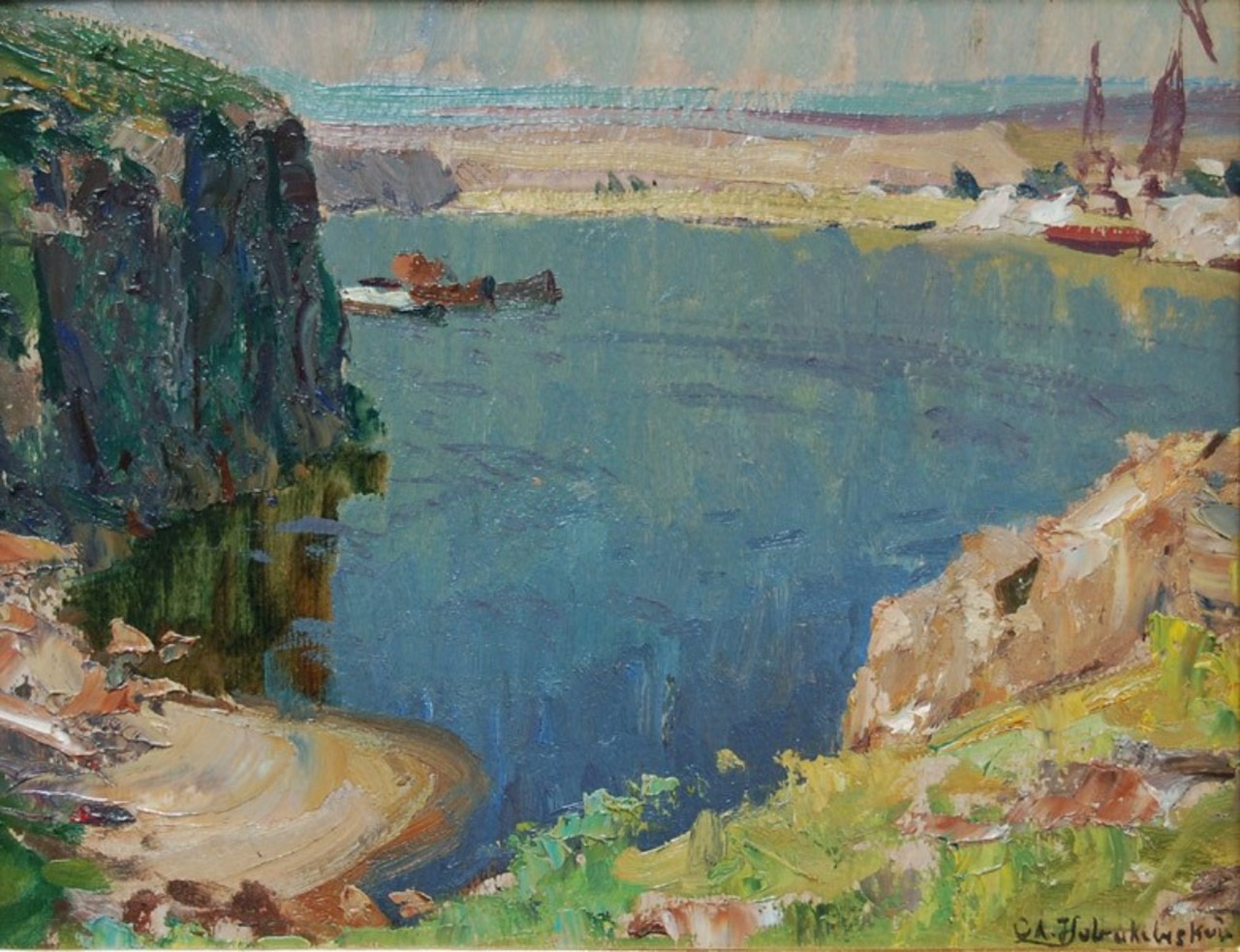 Ołeksa Nowakiwski (1872-1935), "Brzeg rzeki", źródło: Rynek Sztuki