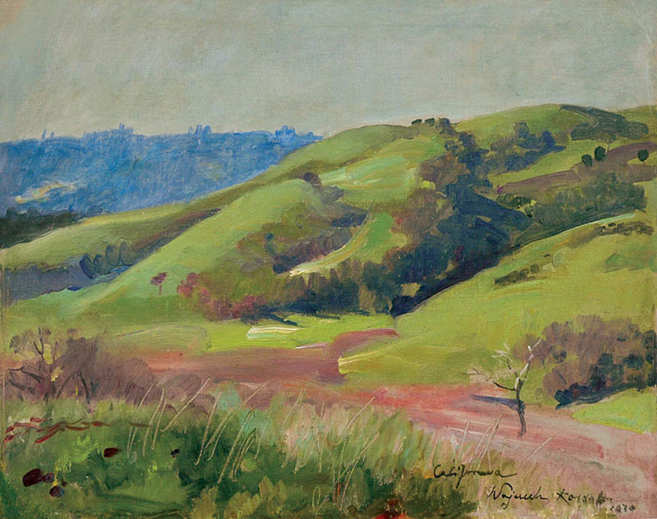 Wojciech Kossak (1856-1942), "Pejzaż z Kaliforni", 1930 rok, źródło: Rempex