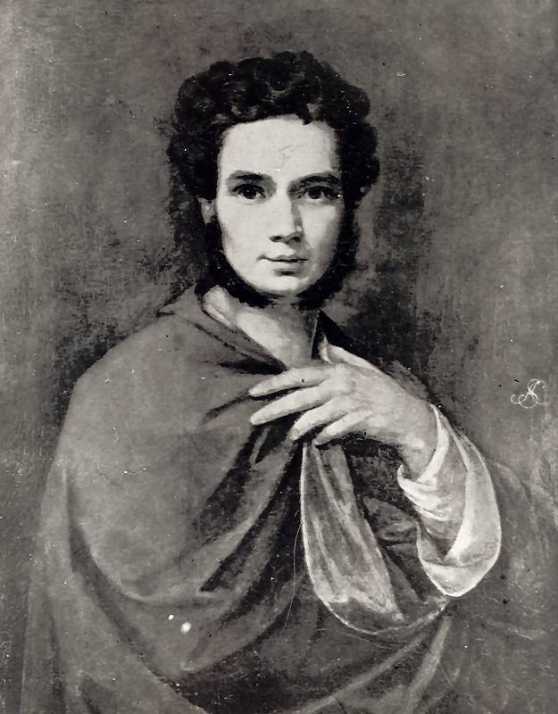 Wojciech Korneli Stattler (1800-1875), "Autoportret", 1828 rok, obraz zaginiony