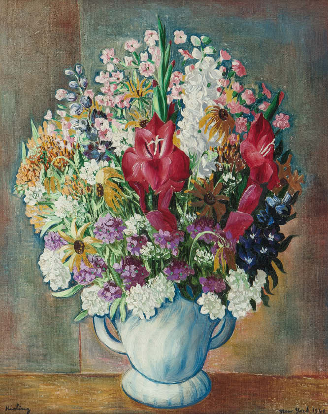 Mojżesz Kisling (1891-1953) „Bukiet letnich kwiatów", źródło: Mainichi Auction