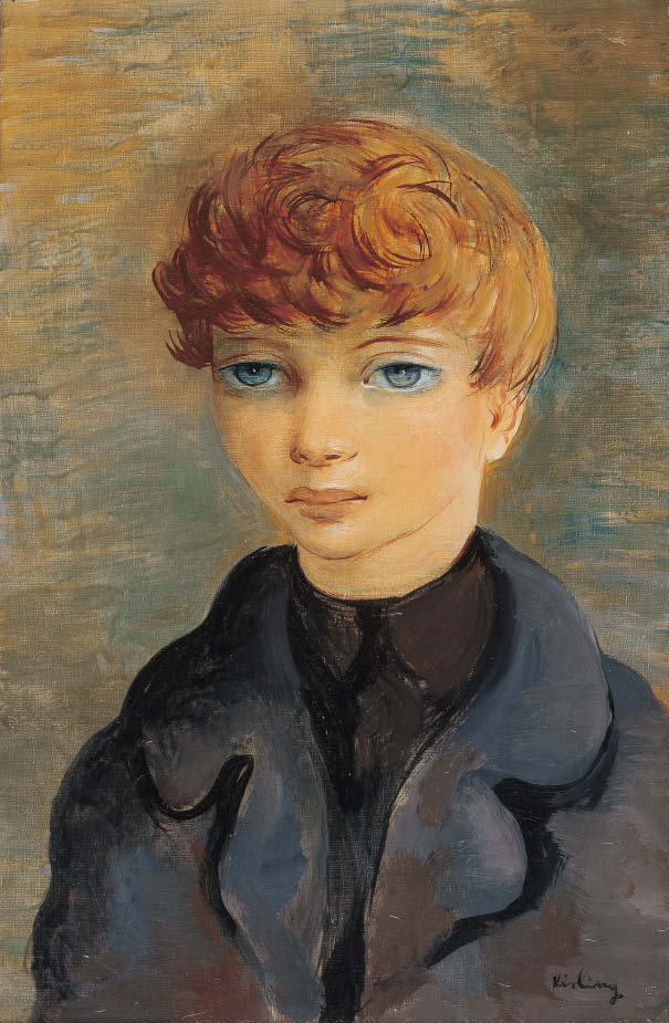 Mojżesz Kisling (1891-1953) „Niebieskooki chłopiec", źródło: Mainichi Auction