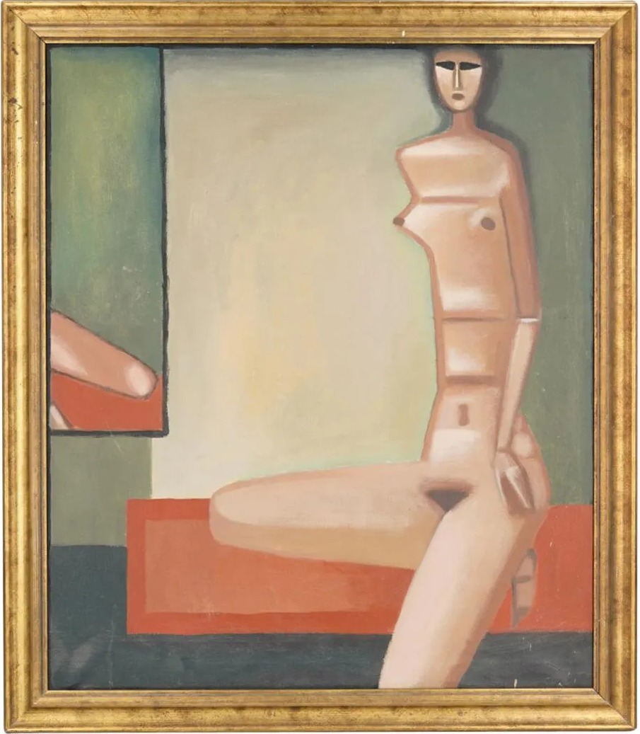 Jerzy Nowosielski (1923-2011) „Akt z lustrem”, źródło: Akiba Antiques