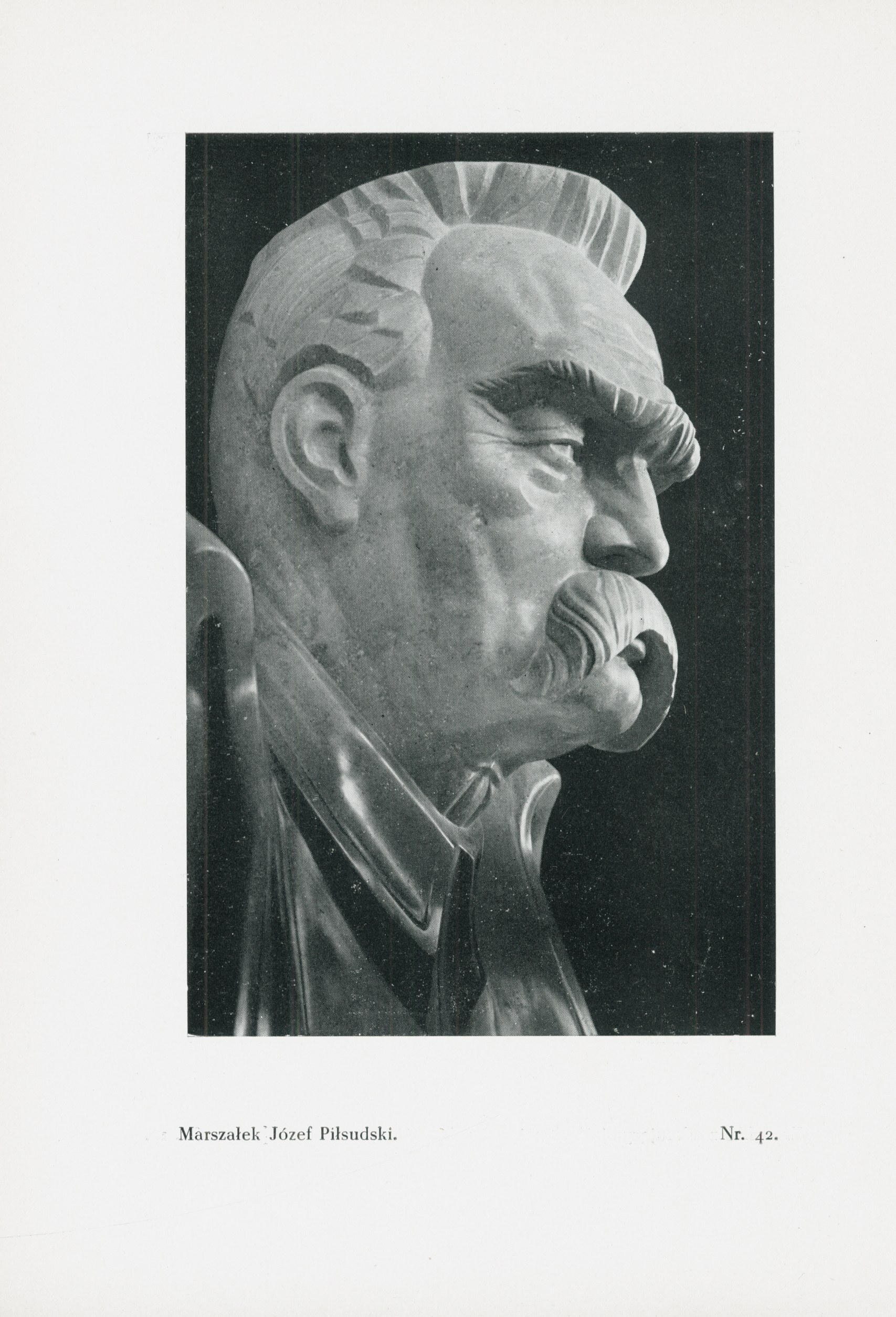 Zofia Trzcińska-Kamińska (1890-1977), „Portret Józefa Piłsudskiego”, reprodukcja z katalogu wystawy z 1939 roku, źródło: Antykwariat Logos
