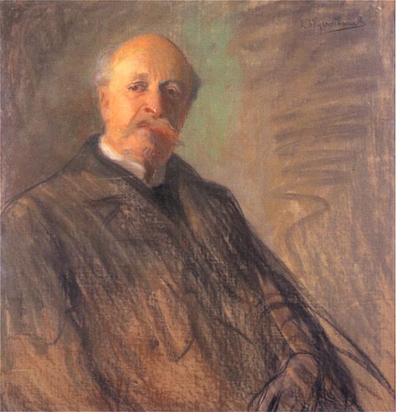 Portret Juliusza Kossaka autorstwa Leona Wyczółkowskiego, źródło: Muzeum Narodowe w Krakowie