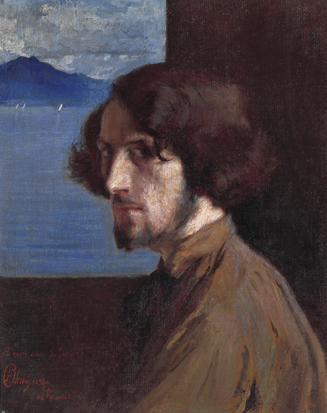 Edward Okuń (1872-1945) "Autoportret" 1898 rok, źródło: Bruun Rasmussen