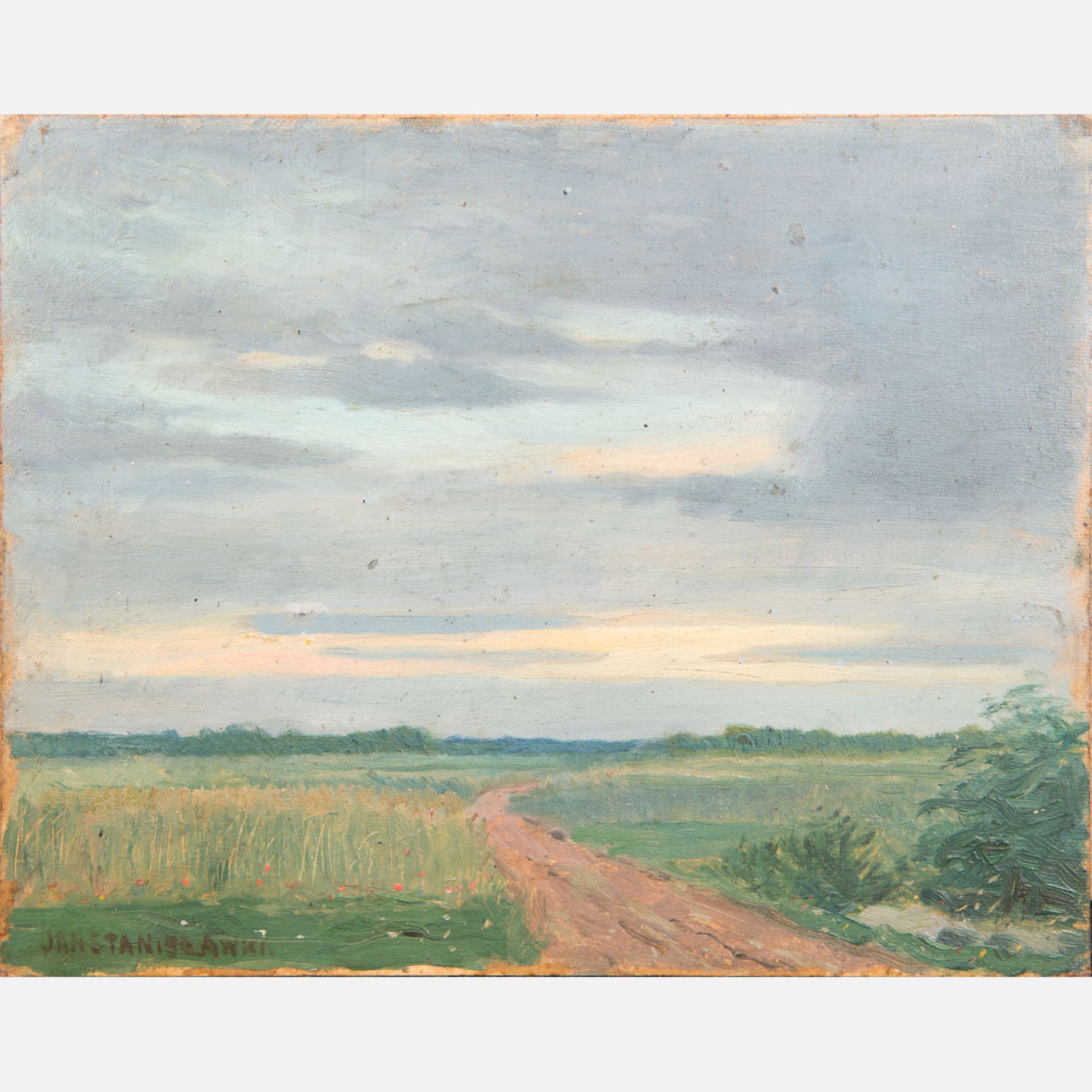 Jan Stanisławski (1860-1907) "Droga przez pola", źródło: Art Antique Gallery & Auctioneers E. P. Deutsch