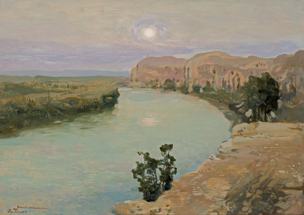 Iwan Trusz (1869-1941), "Wieczór nad Jordanem", źródło: Agra Art