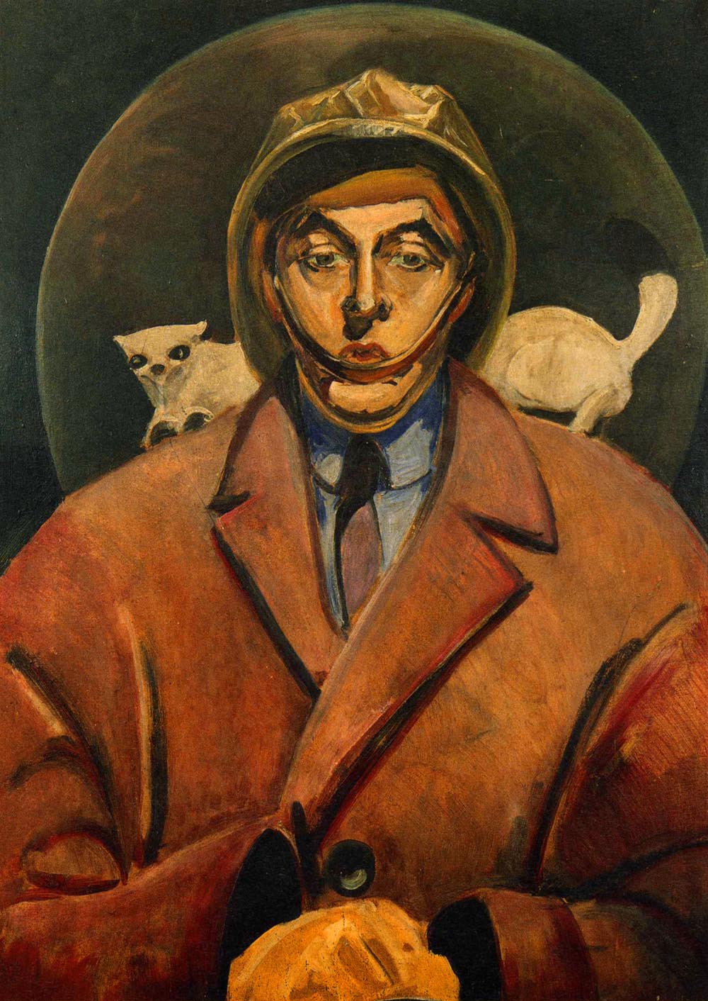 Rafał Malczewski (1892-1965), "Portret Stanisława Ignacego Witkiewicza z gronostajem", ok. 1923-1924, olej, źródło: Muzeum Pomorza Środkowego w Słupsku