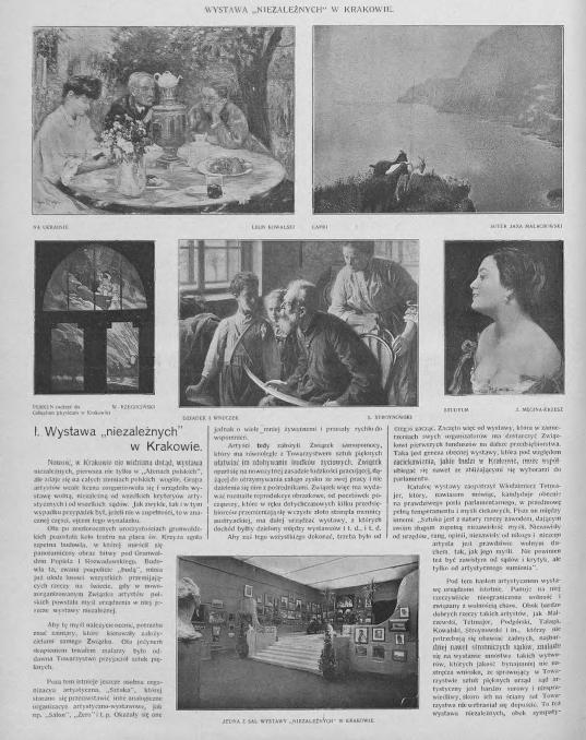 Recenzja I Wystawy Niezależnych, "Tygodnik Ilustrowany" 1911 rok