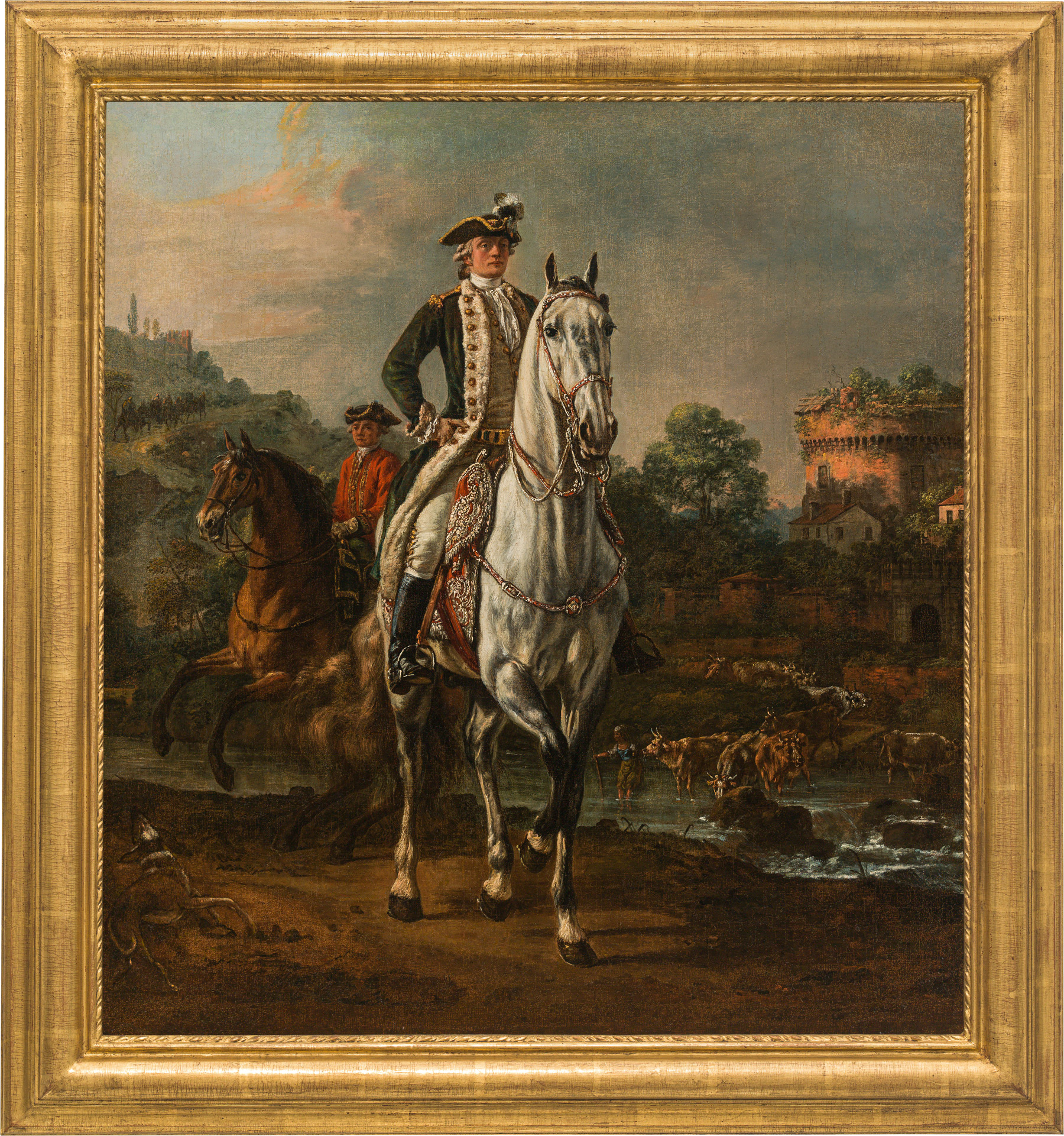 Bernardo Bellotto, zwany Canaletto (1721-1780) „Portret konny królewskiego pazia Gintowta”, źródło: Im Kinsky