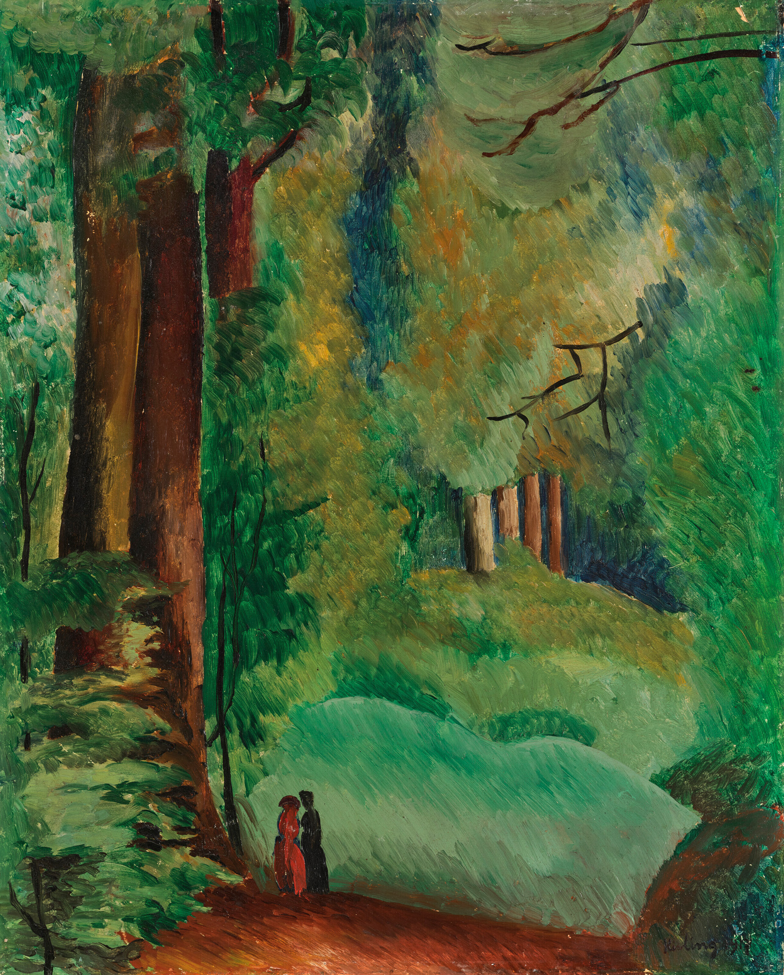Mojżesz Kisling (1891-1953) "Pejzaż z Ville-d'Avray", źródło: Christie's