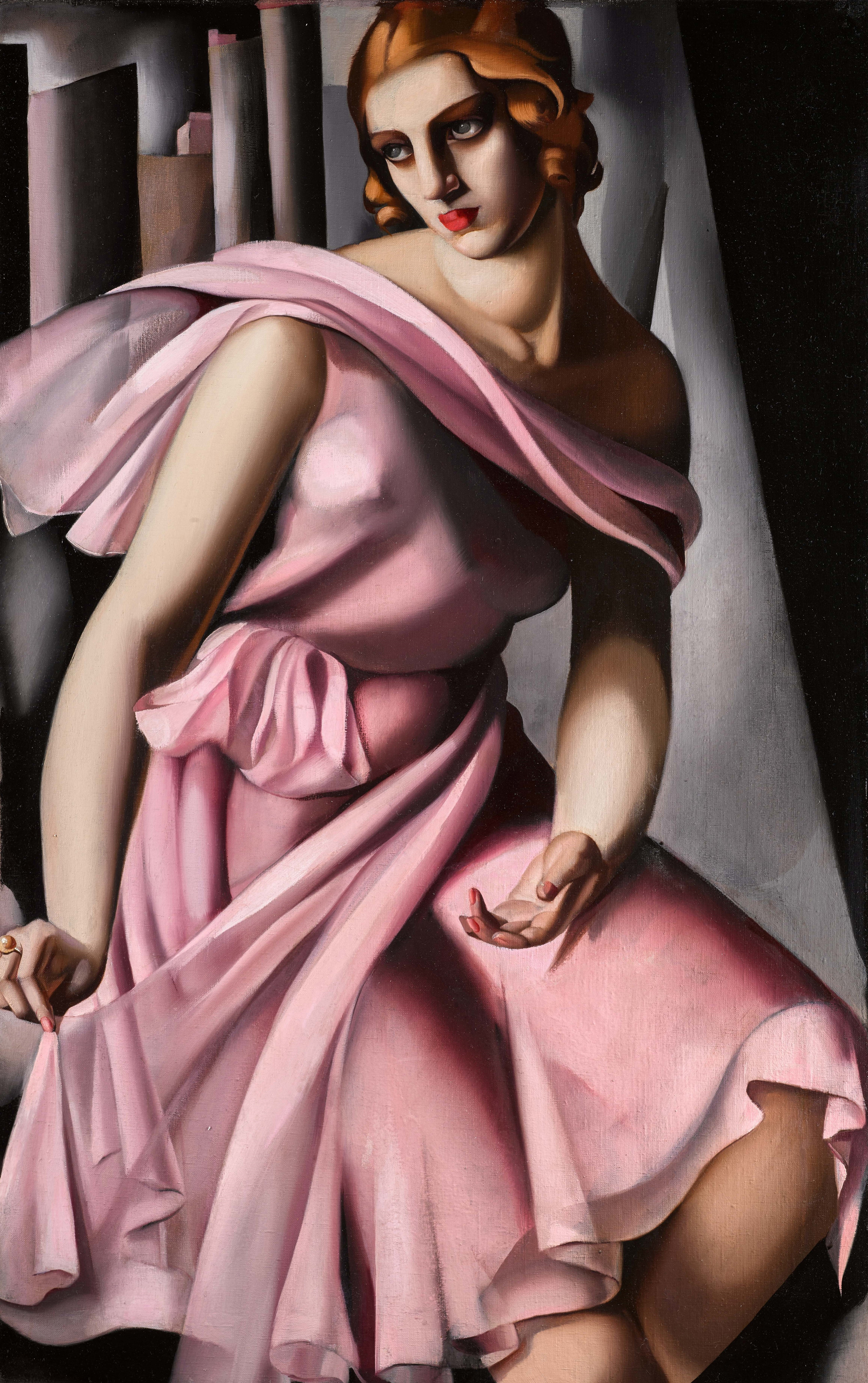 Tamara Łempicka (1898-1980) "Portret Romany de la Salle", źródło: Sotheby's