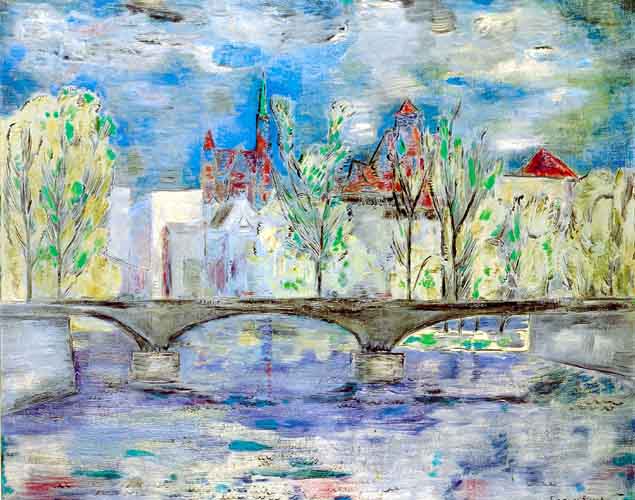Eugeniusz Geppert (1890-1979), „Most nad rzeką”, źródło: Agra-Art