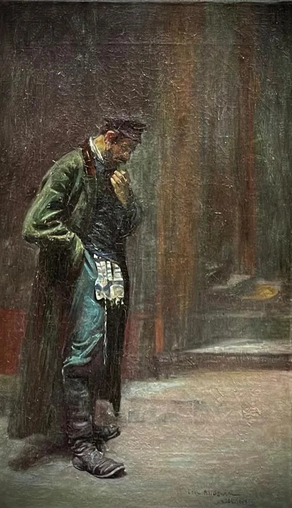 Leopold Pilichowski (1869-1934) "Zafrasowany Żyd", źródło: Matsart Auctioneers and Appraisers