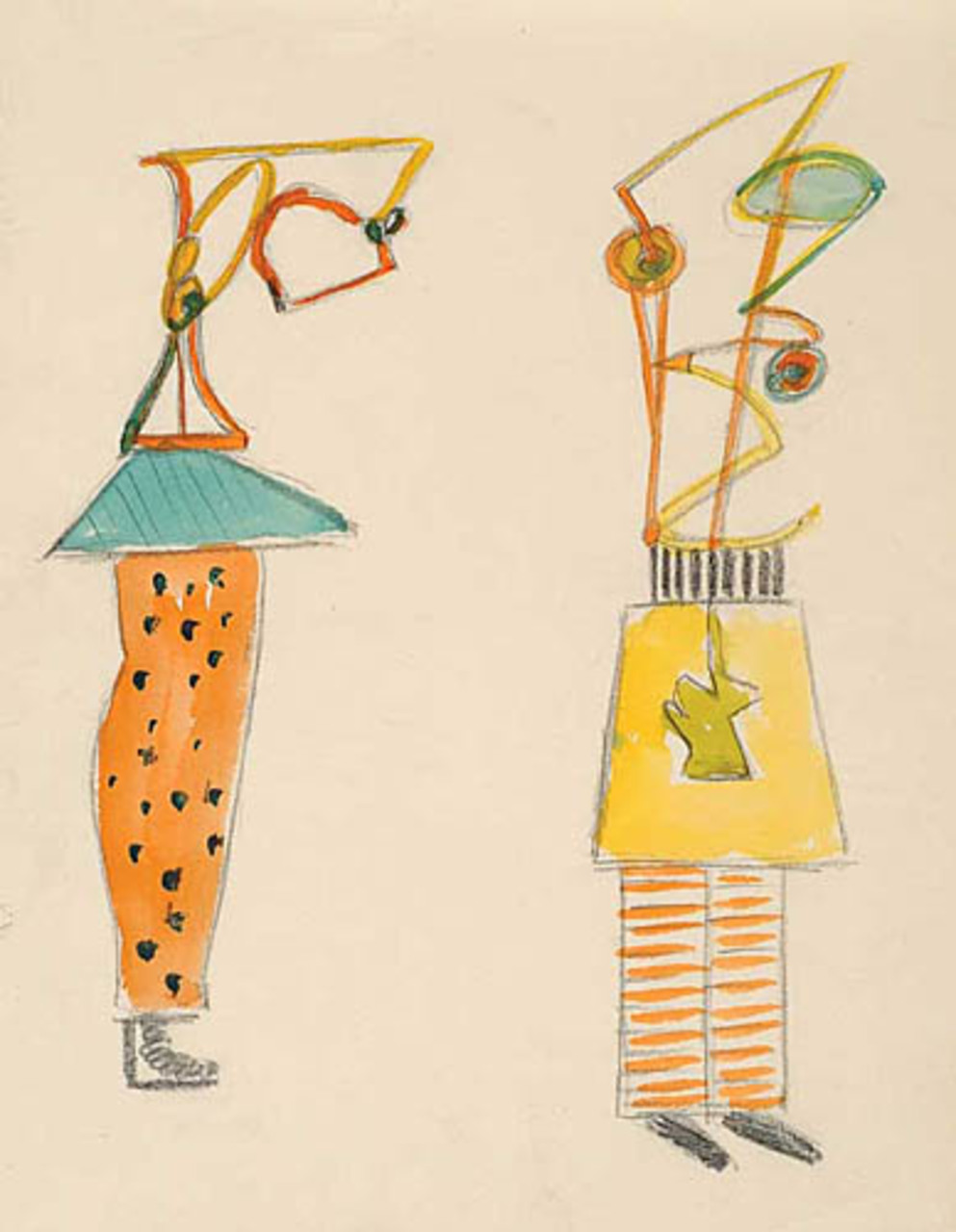 Henryk Wiciński (1908-1943), Projekty kostiumów dla teatru Cricot, źródło: Desa Unicum
