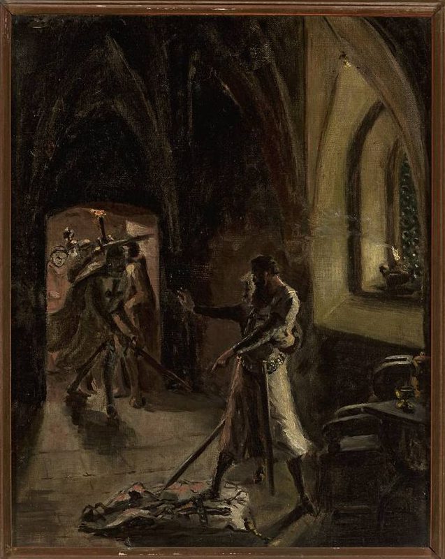 Ignacy Gierdziejewski (1826-1860), „Szkic do <Konrada Wallenroda>”, źródło: Muzeum Narodowe w Warszawie