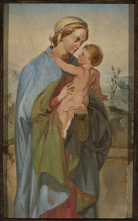 Ignacy Gierdziejewski (1826-1860), „Madonna z Dzieciątkiem”, źródło: Muzeum Narodowe w Warszawie