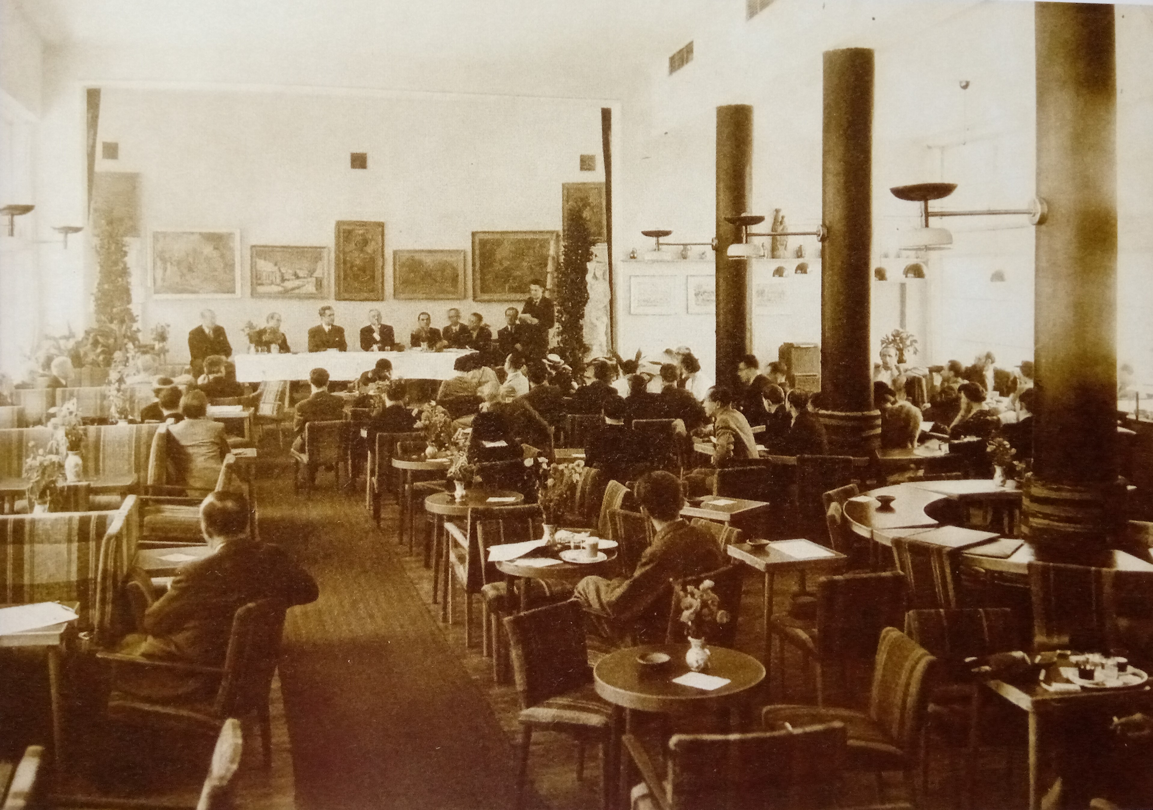 Zebranie Związku w Domu Plastyków w Krakowie, ok. 1938 roku, fot. archiwalna