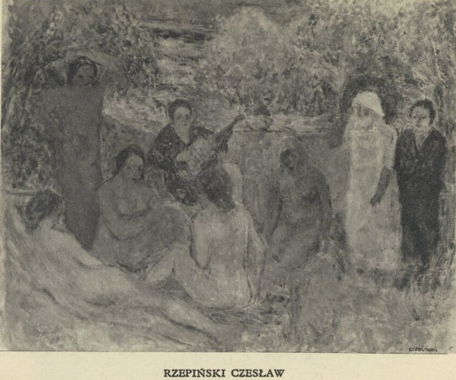 Obraz Czesława Rzepińskiego wycofany przez artystę z Salonu 1934, fot. katalog wystawy