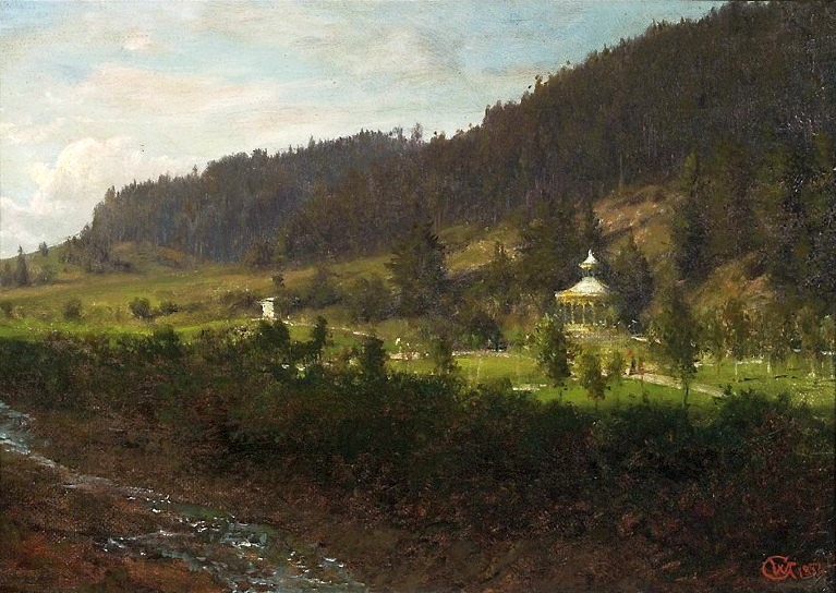 Wojciech Gerson (1831-1901), „Krajobraz podgórski”, 1882 rok, źródło: Muzeum Narodowe w Warszawie
