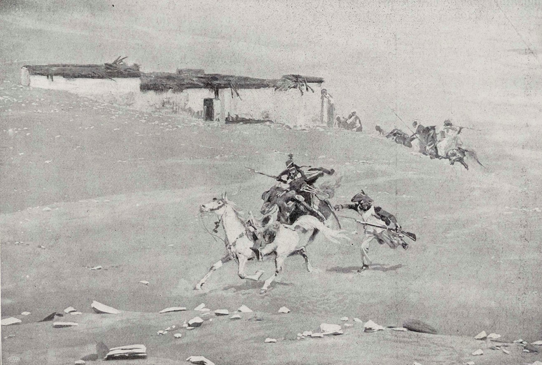 Wojciech Kossak (1856-1942), Fragment panoramy "Bitwa pod piramidami", fot. archiwalna