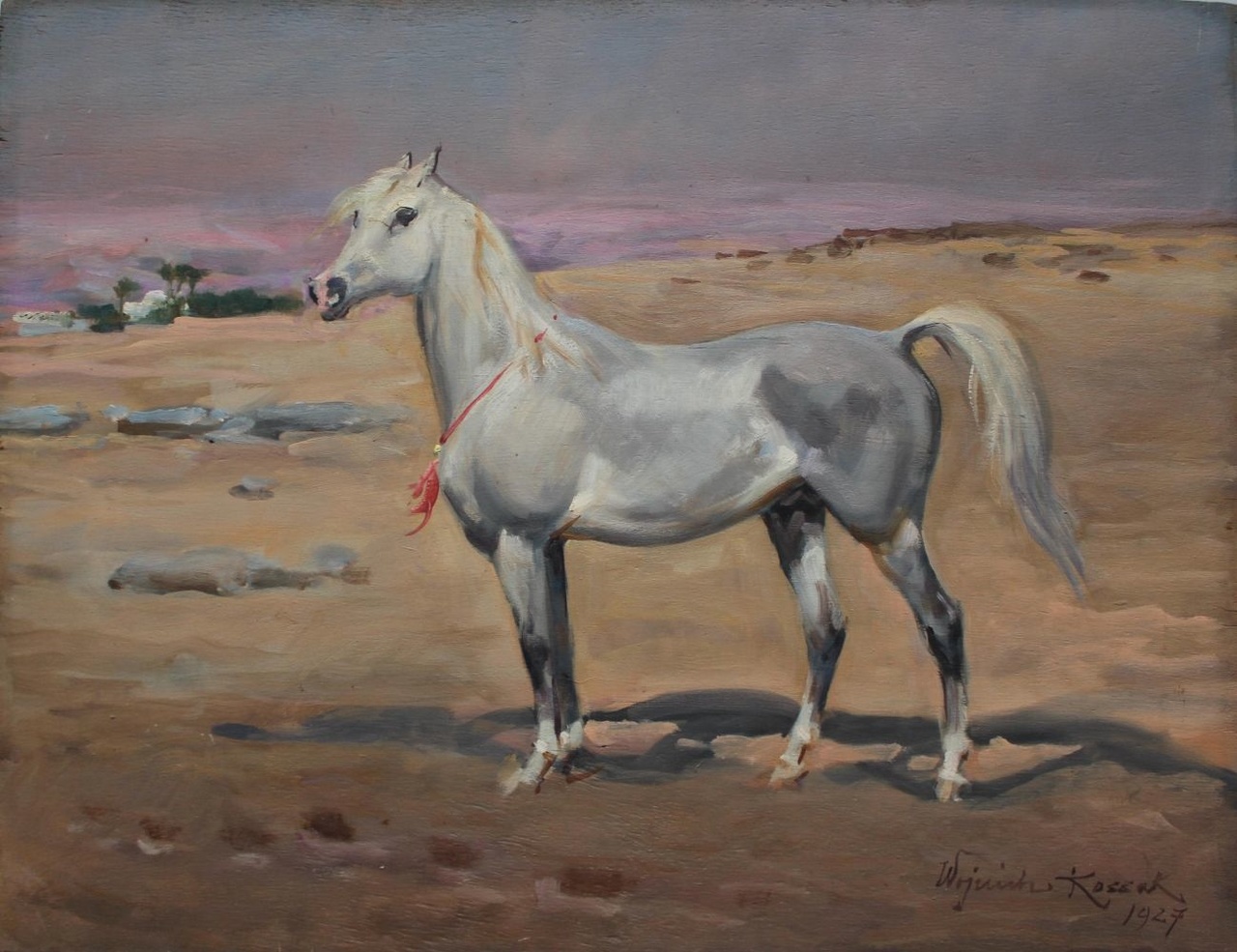 Wojciech Kossak (1856-1942), "Koń arabski", 1927 rok, źródło: Rynek Sztuki