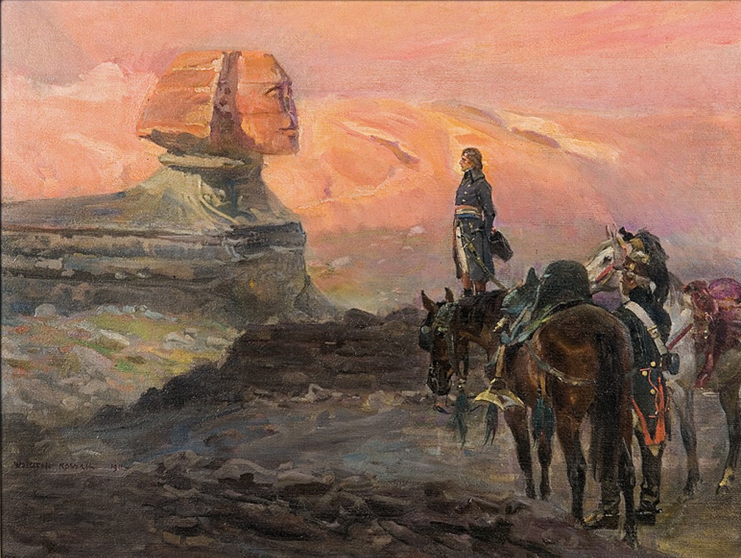 Wojciech Kossak (1856-1942), "Napoleon i Sfinks", 1911 rok, źródło: Agra Art