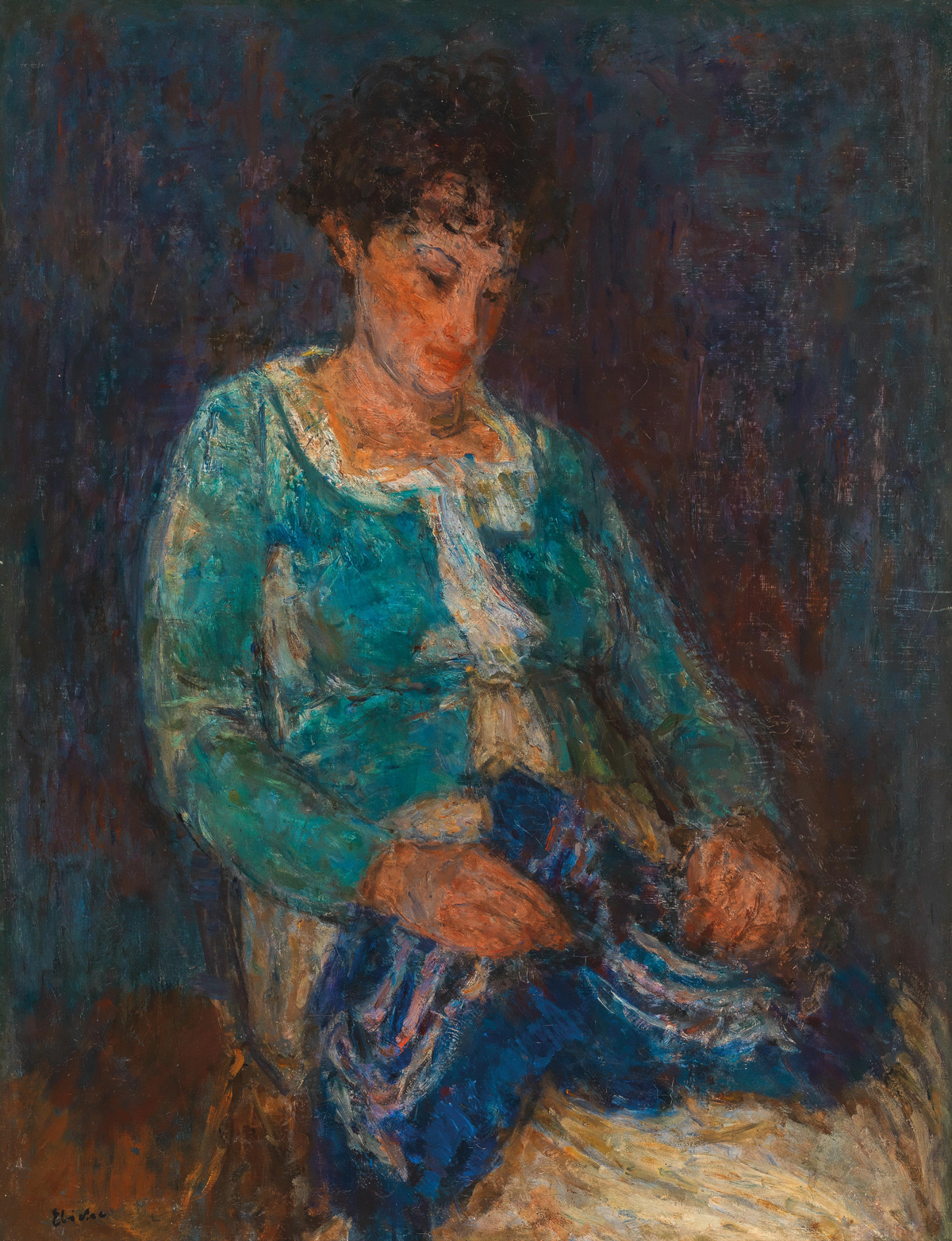 Eugeniusz Eibisch (1895-1987) "Portret żony", źródło: Dorotheum