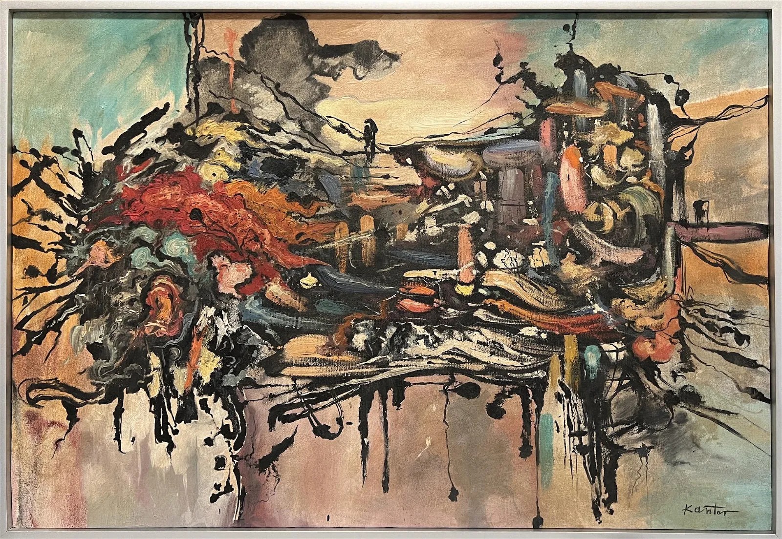 Tadeusz Kantor (1975-1990) "Kompozycja abstrakcyjna", źródło: Rhyton Gallery