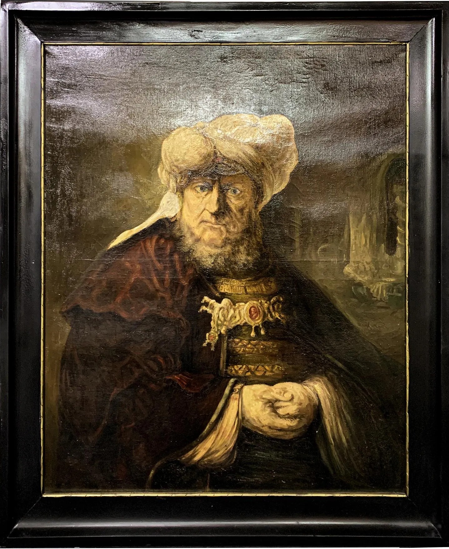Zakład Stolarski (sic!) "Portret w stroju wschodnim", źródło: Antiques Online Auctions