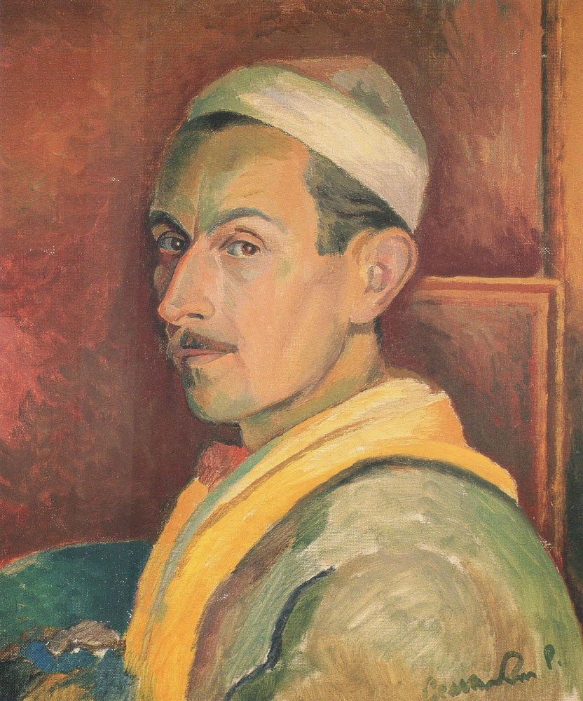 Roman Sielski (1903-1990), "Autoportret", 1945 rok, olej, źródło: kolekcja prywatna