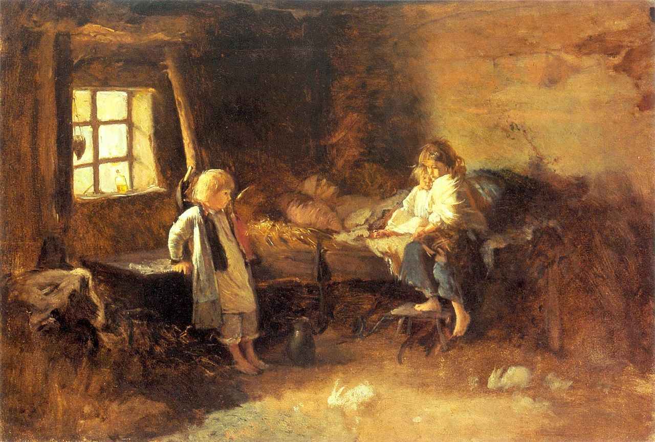 Aleksander Kotsis (1836–1877), „Matula pomarli”, około 1867 roku, źródło: Lwowska Galeria Sztuki