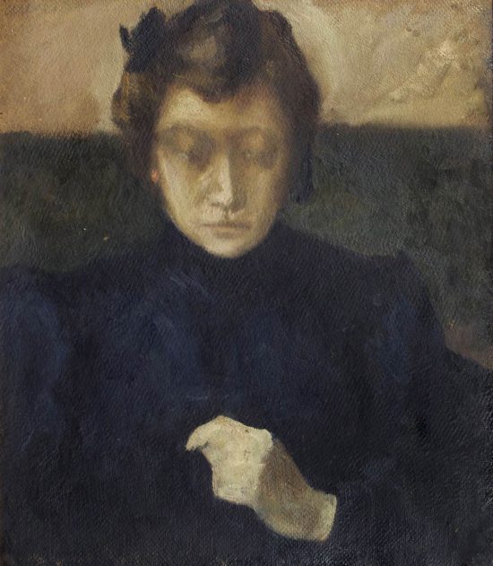 Irena Weiss - Aneri (1888-1981), "Studium portretowe", ok. 1906 roku, źródło: Fundacja Muzeum Wojciecha Weissa