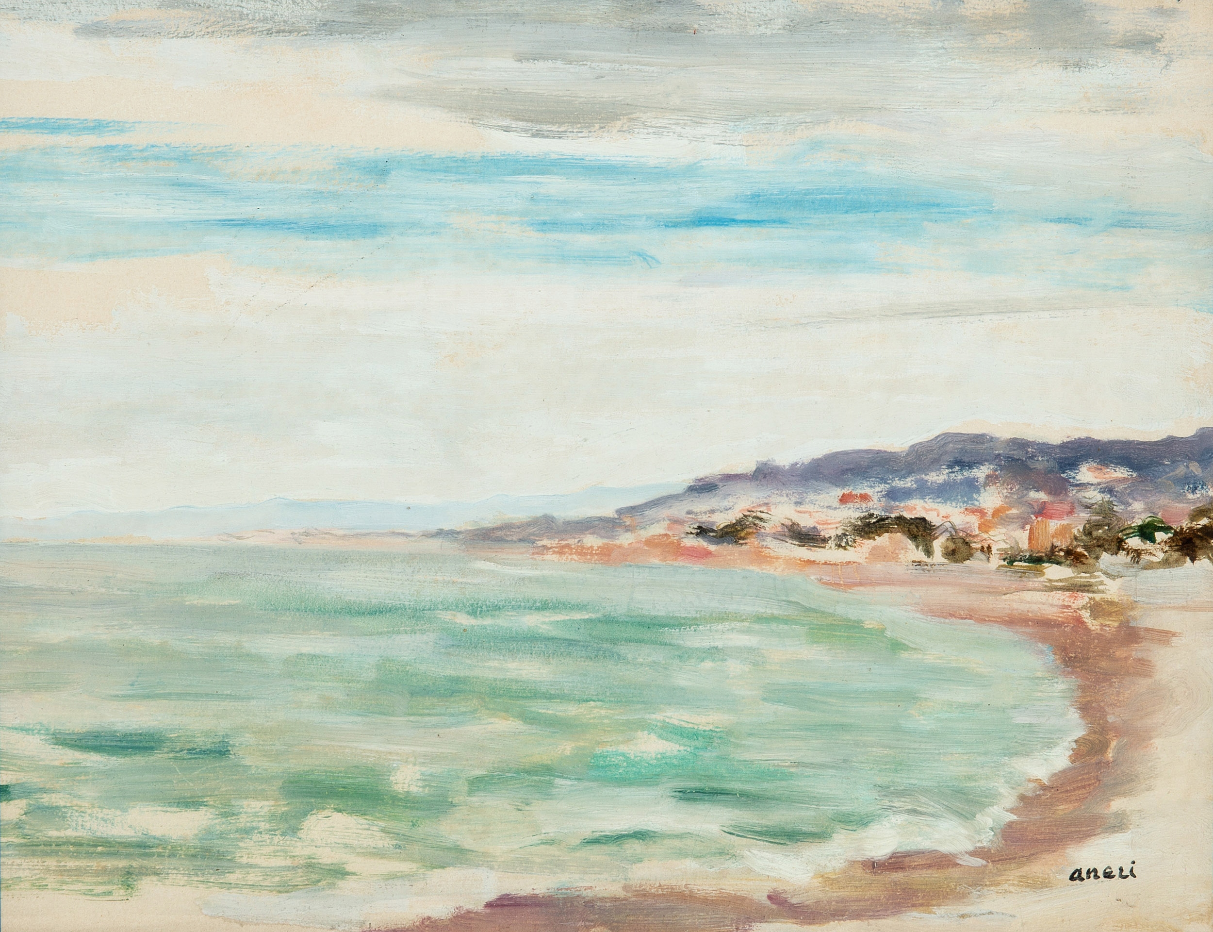 Irena Weiss - Aneri (1888-1981), "Wybrzeże w Nicei", źródło: Salon Connaisseur